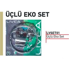 Livea Üçlü Banyo Aksesuar Seti
