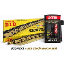 DID D.ı.d. 520HVX3 120L Zincir + Ats Zincir Bakım Seti Paketi