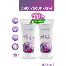 BioBellinda Doğal Ahfa Vücut Nemlendici ve Besleyici Bakım Kremi Vegan Krem 200 ml (2'li Set)