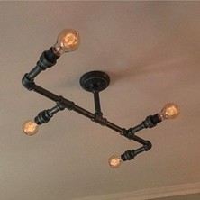 Normadia Şık Dekoratif Tavana Borudan Aydınlatma Lambaderi