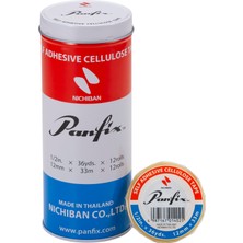 Panfix 12 mm x 33 Metre Selofon Bant 12'li Teneke Kutu