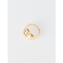 Jimmy Key Altın Rengi Parlak Zarif Yüzük