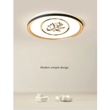 Normadia 3D Tasarımlı Gold LED Tavan Armatürü 45W Beyaz Işık 7000K 50CM Yuvarlak