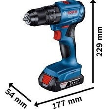 Bosch Profesyonel Seri Bosch GDX 18V-285 + GSB 185-Li Elektrikli El Aletleri Seti