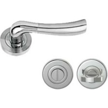 Std Ecem Wc Kapı Kolu, Daire Rozetli, Inox