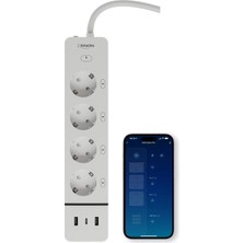 Özbience Akıllı Çoklu Priz, Wi-Fi, USB ve Mobil Kontrol ile Güç ve Konfor