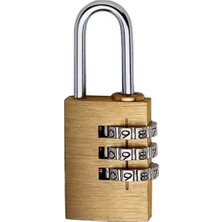 Std Asma Kilit, Şifreli (3 Basamaklı), Sarı, 20 mm