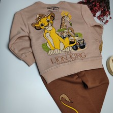 Moda Rüyası Lion King Kahverengi Erkek Çocuk Alt Üst Eşofman Takımı – 2-3 Yaş