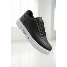 Zerenyus ZR-J-X20 Günlük Rahat Kalın Taban Siyah Beyaz Erkek Sneaker