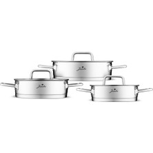 Jumbo New Assos 6 Parça Çelik Sahan Seti