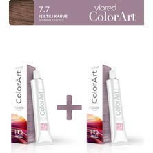 Viored ColorArt 2'li Tüp Boya 60 ml 7.7 Işıltılı Kahve