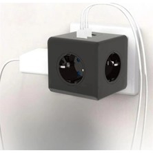 Özbience Iki Priz ve Üç Usb’li Termal ve Çocuk Güvenlikli Çoklu Priz