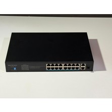 Hep HR-PS16P2U1SFP 16 Port Poe Switch | 200W | 2x Gigabit Uplink + 1x Sfp | Ip Kamera & Network