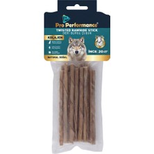 Pro Performance Pro Perfonce Twısted Rawhıde Stıck Kolajen Deri Burgu Çubuk Natural Doğal 20 Li