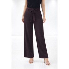 Bubiee Baby Kadın Beli Kuşaklı Geniş Paça Modal Pantolon