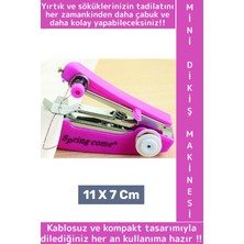 Wintoup Seyahat Tipi Yırtık Sökük Onarımı Pratik Portatif Çanta Cep Boy Çok Şık Kablosuz Mini Dikiş Makinesi