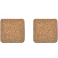 Bosphorus Ahşap Bardak Altlığı 2 Adet Çiçek Desen 10X10CM