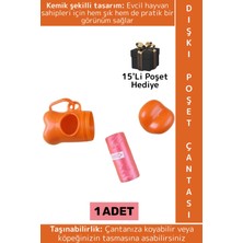 Wintoup Pet Evcil Hayvan Kedi Köpek Sevimli Kemik Şeklinde Hijyenik Dışkı Taşıma Çantası 15'li Poşet Hediye