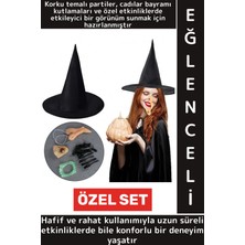 Wintoup Parti Halloween Cosplay Fotoğraf Çekimi Etkinlik Hafif Rahat Genç Yetişkin Şık Özel Cadı Kostüm Seti