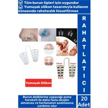 Wintoup Konforlu Horlama Azaltıcı Rahat Nefes Alıp Verme Uyku Horlama Önleyici Burun Delik Aparatı 20 Adet