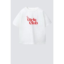 Monila Kız Çocuk Pamuklu Bisiklet Yaka Baskılı T-Shirt