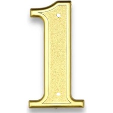 Bosphorus Kapı Numarası Vidalı Gold 1 Numara 12,5x4,5cm