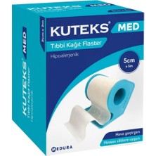 Kuteks Hipoalerjenik Tıbbi Kağıt Flaster 5cm x 5 Mt. 5 Adet