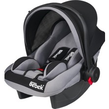 Doğa Anne Bebek Lüx Pedli Taşıma Puseti Gri Siyah