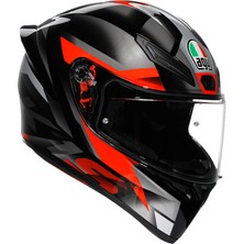 Agv K1 S Fastlap Black Grey Red Kapalı Kask M