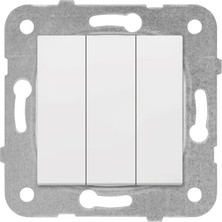 Skygo Beyaz Üçlü Anahtar Mekanizma