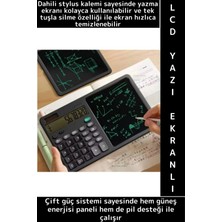 Wintoup Kompakt Çanta Boy Okul Ofis Not Alma Özellikli Solar Enerjili Pilli LCD Yazı Ekranlı Hesap Makinesi