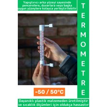 Wintoup Dayanıklı Kendinden Yapışkanlı Balkon Pencere Bahçe Teras Isı Kontrol Şık Dış Mekan Termometresi