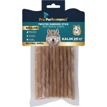 Pro Performance Pro Perfonce Twısted Rawhıde Stıck Kolajen Deri Burgu Çubuk Natural Doğal 50 Li
