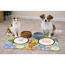 Uygur Home Kedi ve Köpek Için Mama Paspası (Renkli)