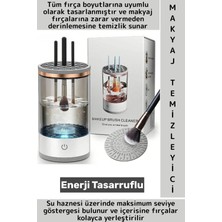 Wintoup Kolay Kullanım Maksimum Göstergeli Tek Dokunuş Sensörlü Şık Pratik Makyaj Fırçası Temizleme Makinesi