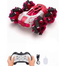 Apexma Oyuncak Full Fonksiyon Uzaktan Kumandalı 4x4 Buhar Atan Şarjlı Işıklı Akrobat Araba