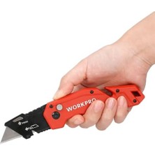 Skygo WP211018 Profesyonel Katlanır Çok Amaçlı Rötuş Bıçağı + 10 Adet Yedek Bıçak