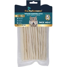 Pro Performance Pro Perfonce Twısted Rawhıde Stıck Kolajen Deri Burgu Çubuk Beyaz 20 Li