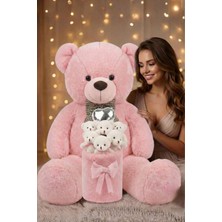 Sole Sevgililer Günü’ne Özel: Premium Kalp Balonlu Deluxe Peluş Pembe Ayıcık Buketi – Özel Kutulu Tasarım