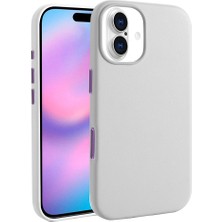 Case 4u Apple iPhone 17  Kılıf M-Safe Şarj Özellikli Pu Deri Görünümlü Kupra Kapak Gri