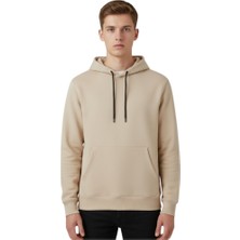 Yyz Store Ekru/Bej Kapüşonlu Sweathsirt