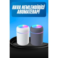 Najmaddin.com Humidifier LED Işıklı Mini Ortam Oda Kokusu Aromaterapi Buhardanlık