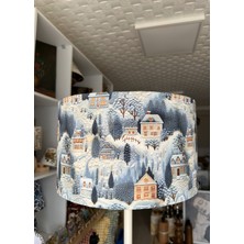 Apcasa Decor Kış Masalı Dekoratif Silindir Lambader Başlığı