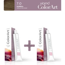 Viored ColorArt 2'li Tüp Boya 60 ml 7.0 Kumral