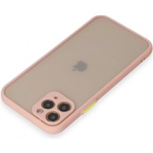 Marsilyan iPhone 11 Pro Kılıf Montreal Silikon Kapak - Pembe