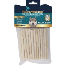 Pro Performance Pro Perfonce Twısted Rawhıde Stıck Kolajen Deri Burgu Çubuk Beyaz 50 Li