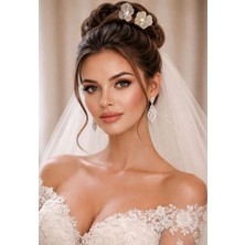 Gold Moda Gelin Saç Tokası | Duvak Tokası | Metal Renk Yansıtmalı Saç Aksesuarı