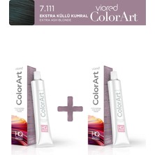 Viored ColorArt 2'li Tüp Boya 60 ml 7.111 Ekstra Küllü Kumral