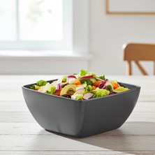 Külsan 42025.G - Corona 2'li Gri Kare Kase 25X25 Cm, Thermoset Melamin