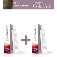 Viored ColorArt 2'li Tüp Boya 60 ml 8.00 Yoğun Açık Kumral